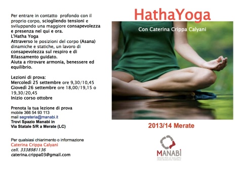 Promozione Hatha Yoga 2013 singolo PDF